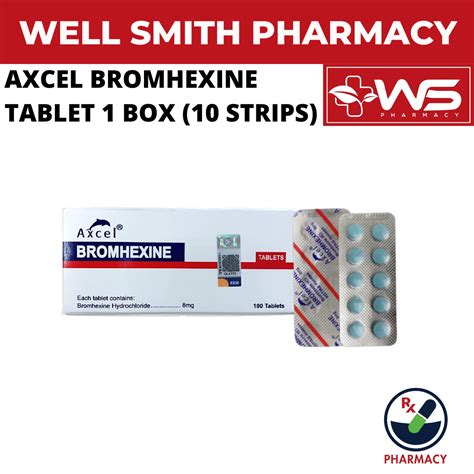 Axcel Bromhexine Tablet Clear Cough And Phlegm Lazada