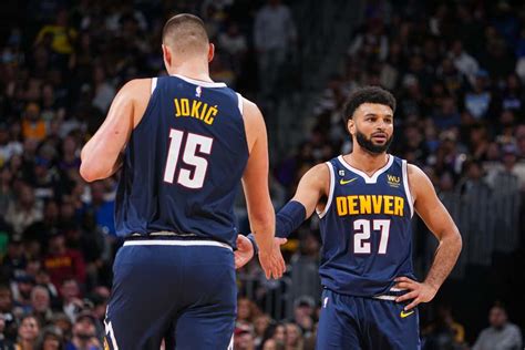 Nuggets Nikola Jokic Playfully Tosses Jamal Murray Into Pool After Nba