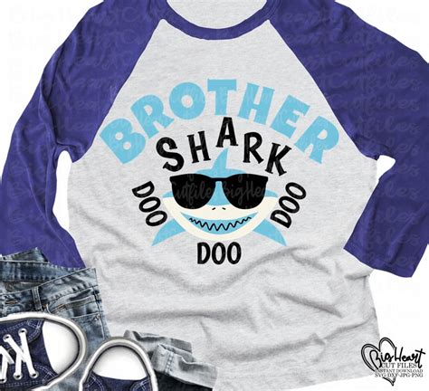 Brother Shark Svg Png  Dxf Shark Doo Doo Doo Svg Shark Etsy