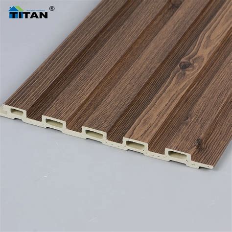 WPC Interior Wall Panel Wooden Grains WPC Wall Panel 3D PVC Ceiling