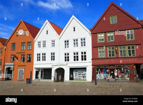 Unesco World Heritage Site Bryggen In Bergen Norway Stock Photo Alamy