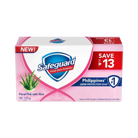 Safeguard Soap Floral Pink 3pid Pack 125g X 3s