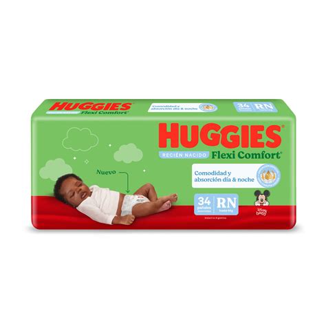 Pañales Huggies Flexi Comfort Disney Talle Rn X 34 Unidades Farmacity