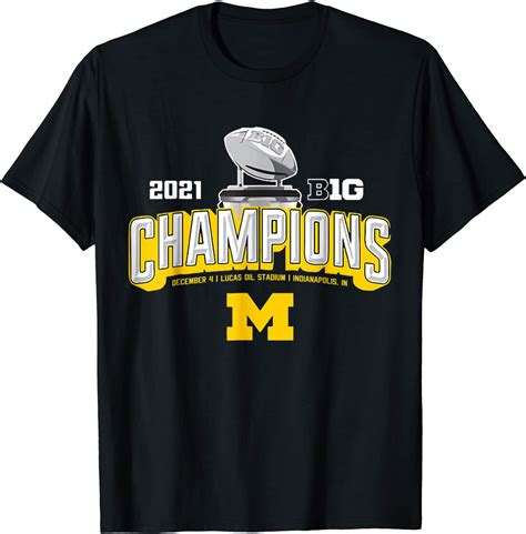 Michigan Big Ten Championships 2022 Official T Shirt Teeducks