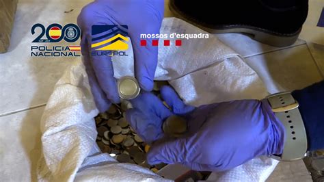 Desmantelan en Toledo el mayor taller de falsificación de monedas de 2