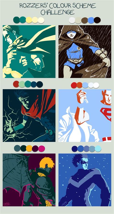 Color Sheme By Cris Art On Deviantart Art Color Comic Heroes