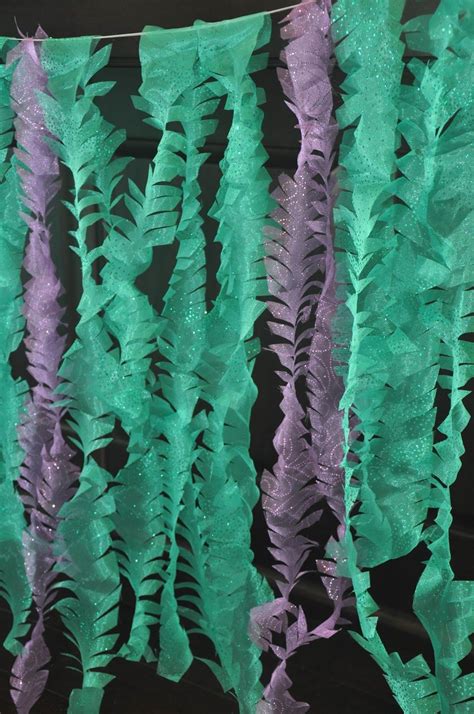 Sparkly Mermaid Seaweed A Diy Party Decoration Mermaid Theme Party