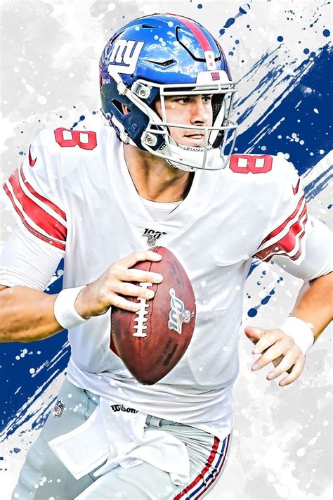 Daniel Jones New York Giants Poster Print Sports Art Etsy Ny Giants