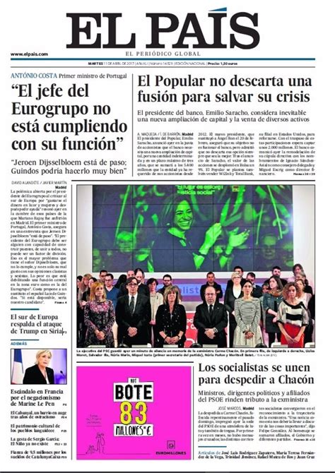 Las Portadas De Los Periódicos De Hoy Martes 11 De Abril De 2017