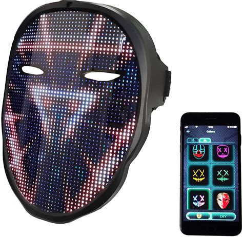 ماسک هوشمند صورت LED مدل Shining App Mask تشباد