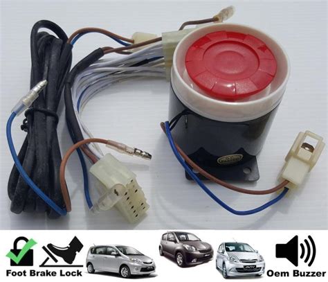 Perodua Myvi Viva Alza 2 In 1 Oem Alarm Buzzer Siren Foot Brake Lock