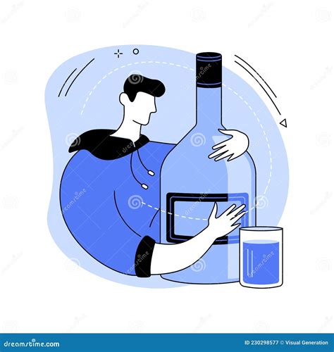 Ilustraci N Vectorial Del Concepto Abstracto Del Alcoholismo