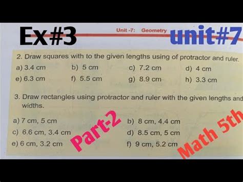 Unit 7 Geometry Class 5th Maths Exercise 3 Ptb And Kptbb New Course