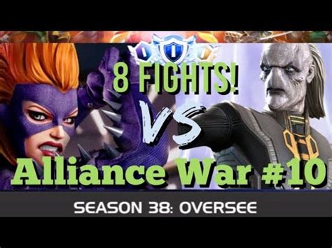 MCOC Alliance War Season 38 War 10 8 FIGHTS Titania Vs Ebony