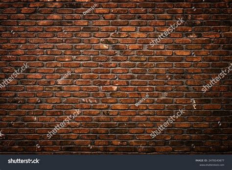 Antique Brick Wall Background Ancient Red Stock Photo 2478143677