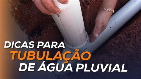 Como fazer tubulação de água pluvial YouTube