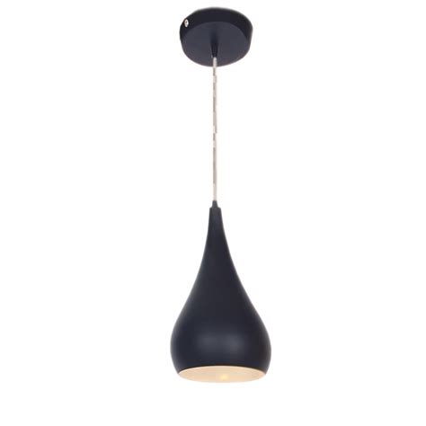 Bright Star Lighting Metal Pendant With Colourful Dome Black Geewiz