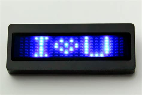 Led Namensschild Laufschrift Blau