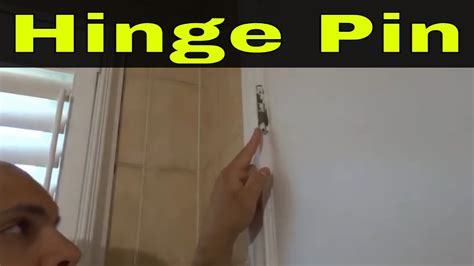 How To Remove A Door Hinge Pin With A Bottom Cap Easy Tutorial YouTube