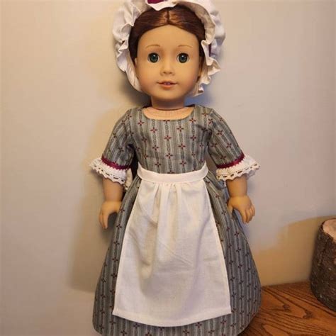 Colonial Dress For 18 Inch Dolls Like American Girl Felicity Etsy