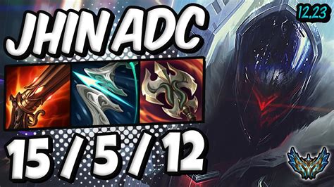 Jhin ADC Vs Caitlyn Korea Challenger Patch 12 23 Season 12 15