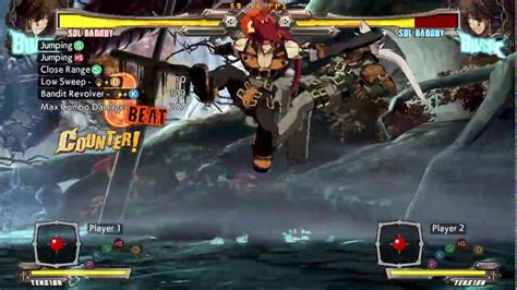 Guilty Gear Xrd REV2 Sol BnB Combo IAD Punish For GF Beginner