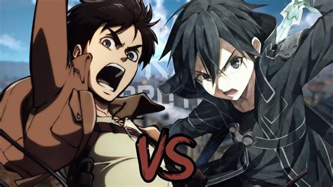 Eren Vs Kirito Picas Batallas De Rap De Proyecto Wisma Youtube