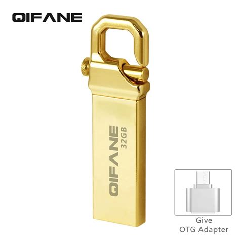 Qifane Todos Metal U Pen Drive De Disco G G G Hooke Chave Cadeia