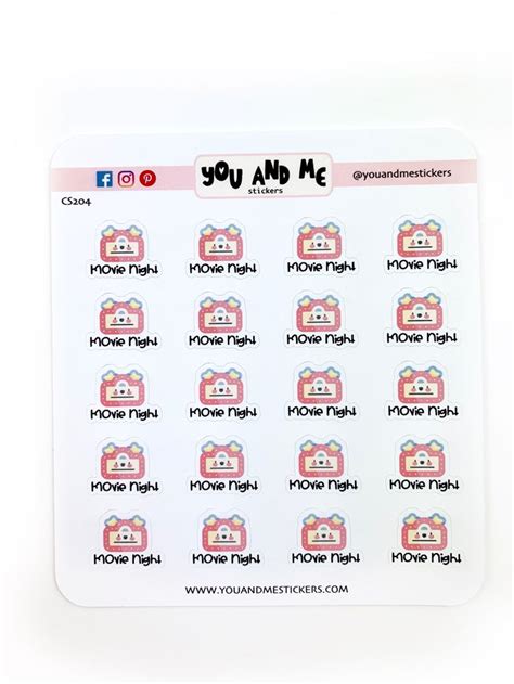 Kawaii Stickers | Planner Stickers | Erin Condren | CS204 - Glossy ...