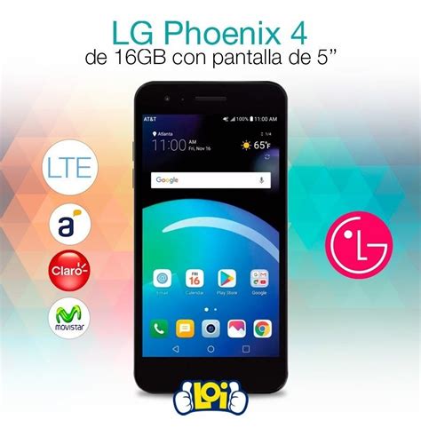 Lg Phoenix 4 De 5 4g Lte 16gb 2gb De Ram Android 712 Loi Us 9700