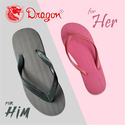 Dozen Dragon Slippers For Men D23 And For Ladies Dl Rubber Flip Flops