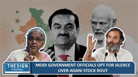 Modi Government Officials Opt For Silence Over Adani Stock Rout Youtube