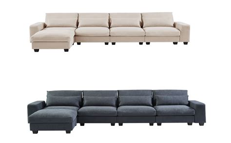 Amazon NordStorm 129 9 Modern L Shape Sectional Sofa Large