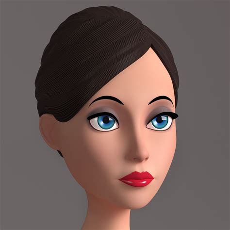 Cartoon Female 3d Model 99 Dae 3ds Obj Fbx C4d Ma Max Free3d