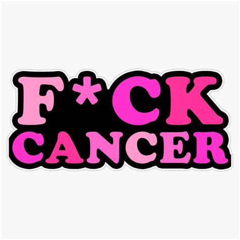 F Ck Cancer Sticker Bumper Sticker Vinyl Decal 5 Sports And Outdoors