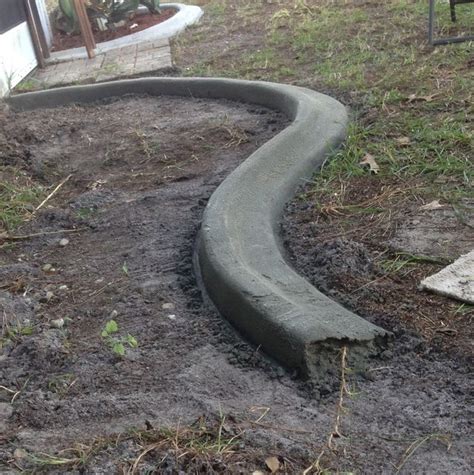 Custom Concrete Curbing Edging Landscaping Do It Yourself Etsy Uk