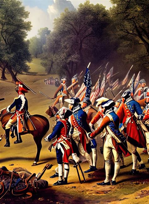 American Revolutionary War Ca Fictional Battle Depiction