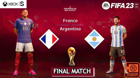 Fifa 23 Argentina Vs France Fifa World Cup 2022 Qatar Final Xbox Series S 1080p 60fps