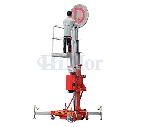 Vertical Mast Lift Easily Portable Mast Lift 5m 12m Height