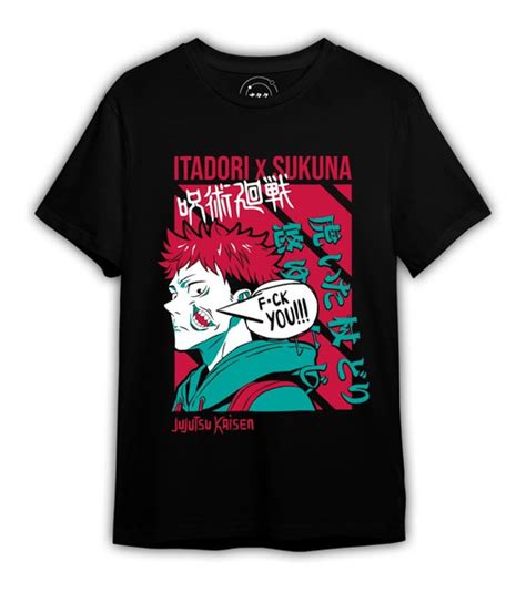 Poleras Polera Extra Grande Yuji Itadori Lengua Jujutsu Kaisen H Eleven