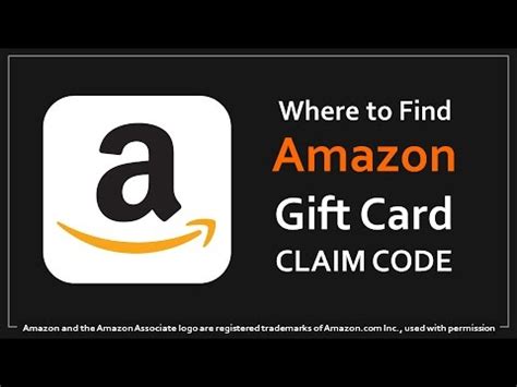 Amazon Gift Card Claim Code