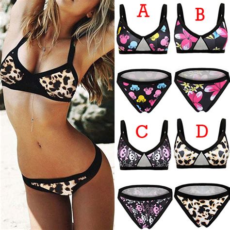 Sexy Bikini Set Mit Gedruckten Muster