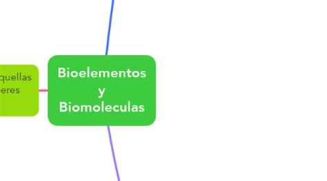 Bioelementos Y Biomoleculas MindMeister Mapa Mental