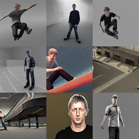 Tony Hawk 3 Ds Max Animation Redshift Render Stable Diffusion