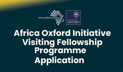 Apply Now African Oxford Initiative Fellowship Program 2024