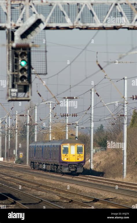 Class 319 Electric Train In First Capital Connect Livery Travelling