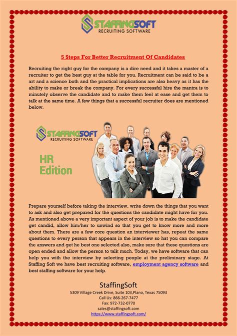 Ppt 5 Steps For Better Recruitment Of Candidates Powerpoint