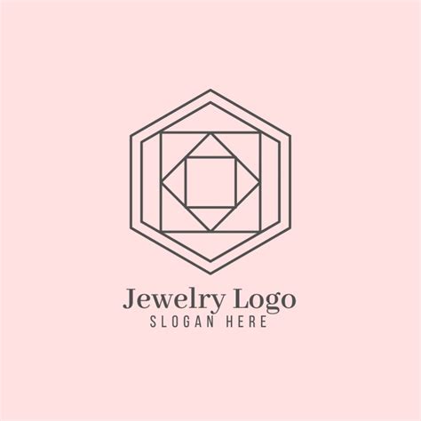 Free Linear Minimalist Jewelry Studio Logo template