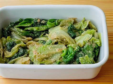 【野菜ひとつ】レタスの胡麻和え クラシル