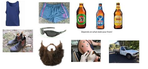 the ''Australian working bogan'' starter pack. : starterpacks